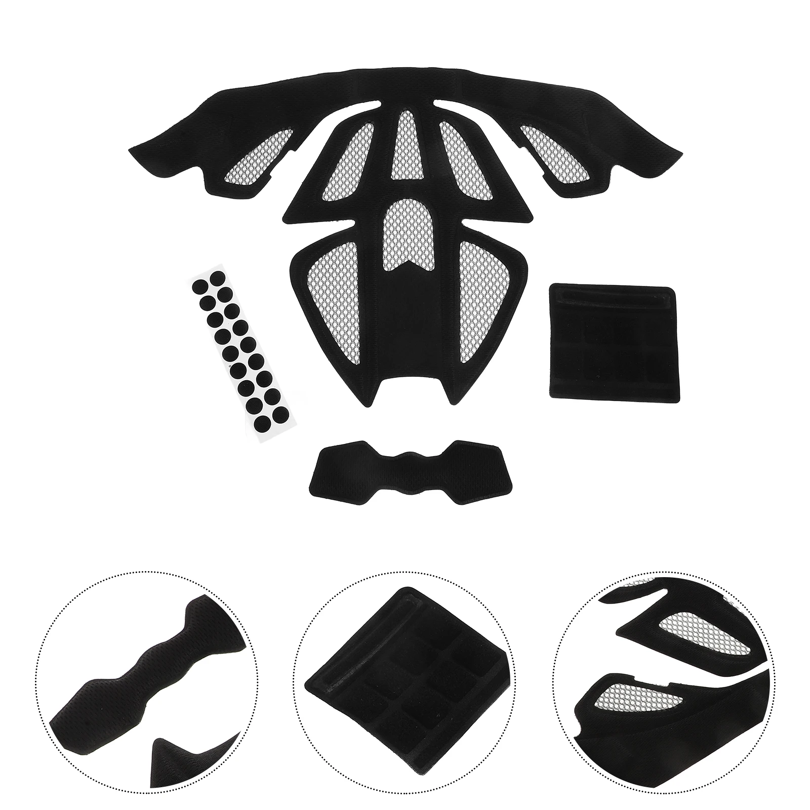 

4 PCS Cycling Lining Bike Inner Protective Cushion Padding Bicycle Helmets Replacement Damping Sponge Mat Liner