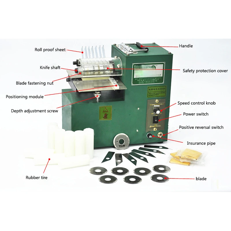 1PC Electrostatic Strip Of Leather Cutting Machine Cutter Leather 110/220V Electric Single Head Cutting Machine