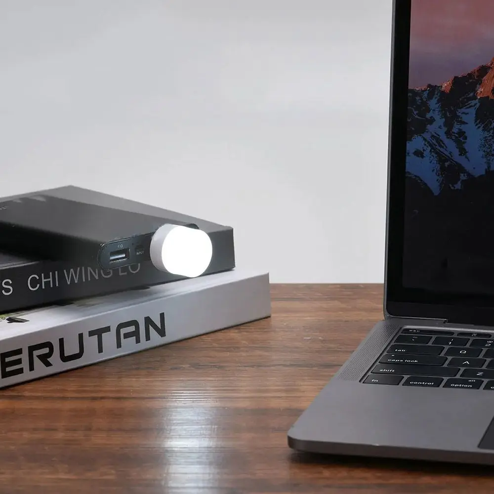 

Outdoor Mobile Power Portable LED Lamp Pocket Card Lamp Night Light Mini USB Light Ultra Low Power
