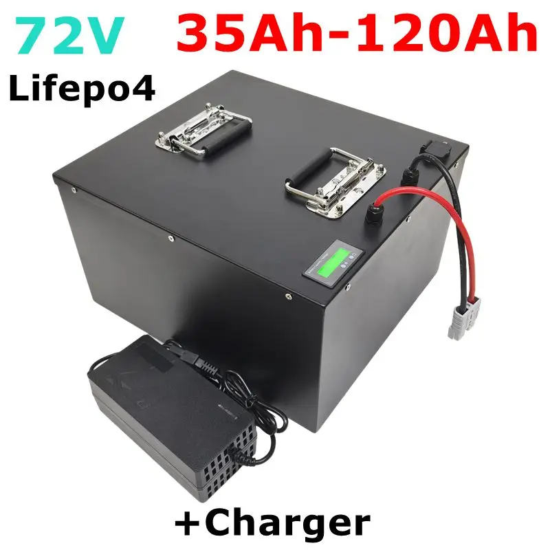 72V 55AH 80AH 120AH Lifepo4 batería de iones almacenamiento de energía BMS 2000W-7000W motocicleta coche eléctrico carretil
