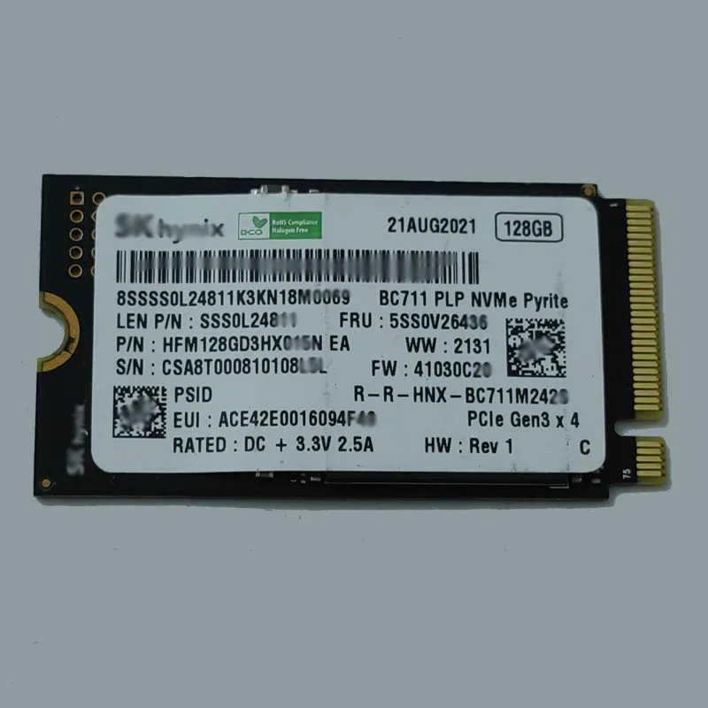 

SK BC711 128G SSD M2 2242 Internal Solid State Drive PCIe PCIe 3.0x4 NVME SSD