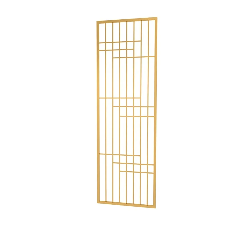 Modern simple living room screen Nordic ins creative iron home decoration frame, hollow entrance partition