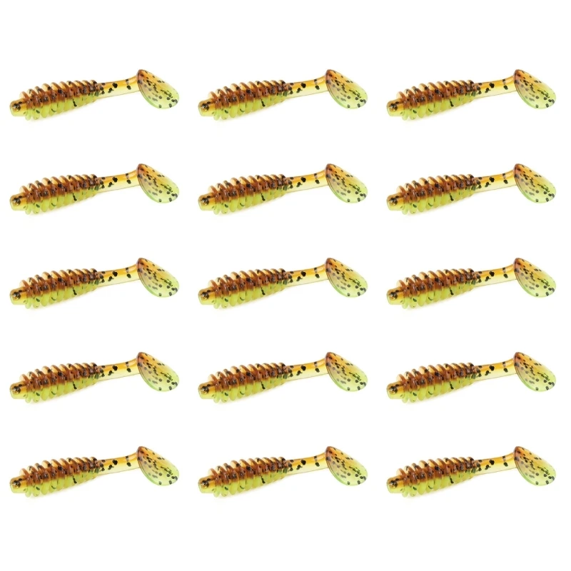 

Soft Fishing Lures With Realistic Wiggling Action For Freshwaters Saltwater Basses Includes Tail Grubs