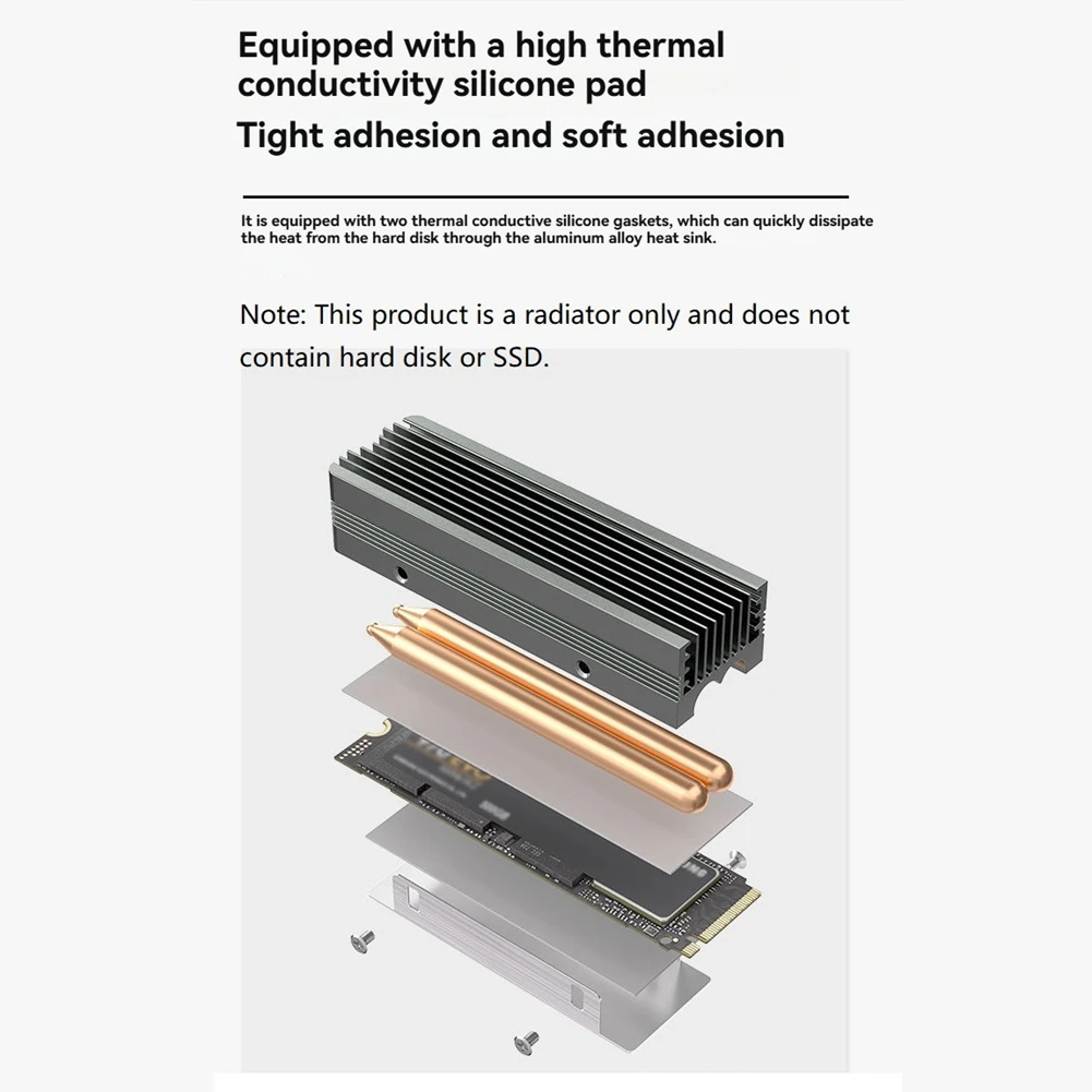 БНВН-М. 2 SSD-радиатора с радиатором с термосиликоновой прокладкой для твердотельного накопителя M. 2 2280