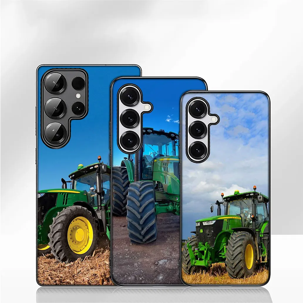삼성 갤럭시 S25 S23 S22 S24 FE 울트라 S10 플러스 A05 A06 A15 A16 A26 A35 A36 전화 커버 케이스에 대한 농장 차량 트랙터 케이스