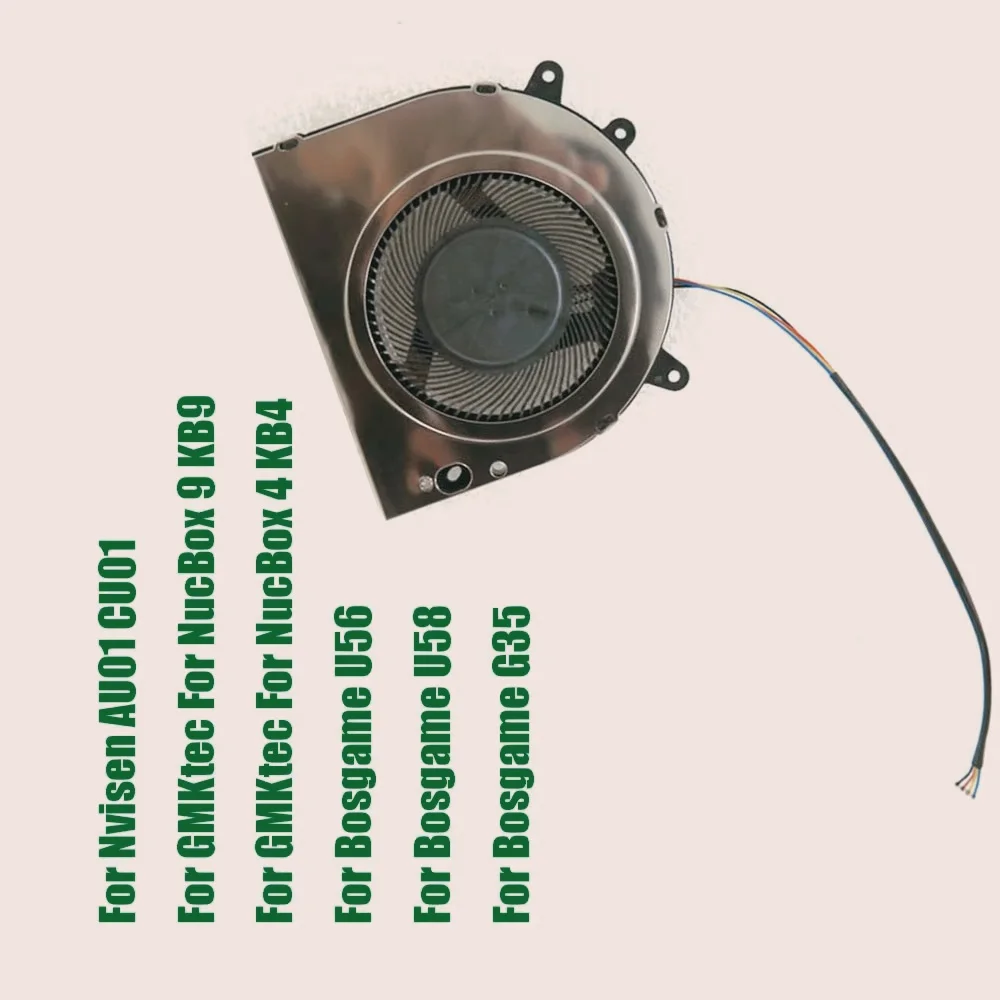 

MINI PC Fan For GMKtec For NucBox 4 KB4 For NucBox 9 KB9 For Bosgame U56 U58 G35 For Nvisen AU01 CU01 DC5V Replacement