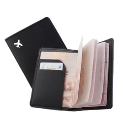 Simple Plane Women Men Travel Wedding Passport Cover Holder Fashion Wedding Gift Lover Couple Passport Cover Case Hot Stamping