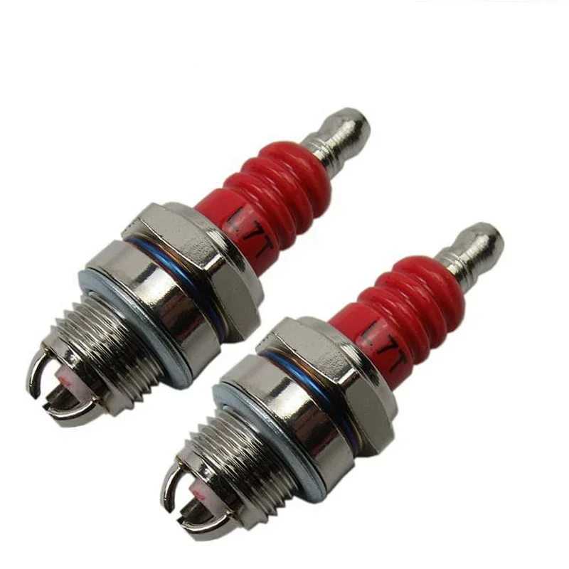 Three-sided Pole Spark Plug L7T 2 Stroke Electrode Gasoline Chainsaw Brush Cutter Engine 2500 3800  5200 Replace Accessories