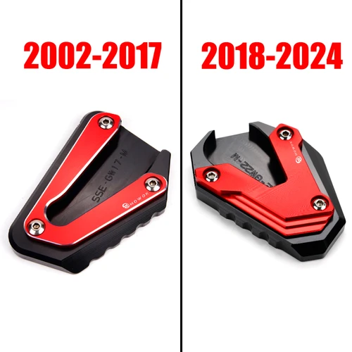 Imagen 2 del producto Para Honda Goldwing 1800 2024 Goldwing GL1800 extensión de caballete lateral almohadilla de soporte de motocicleta 2002-2017 o 2018-2023 2024