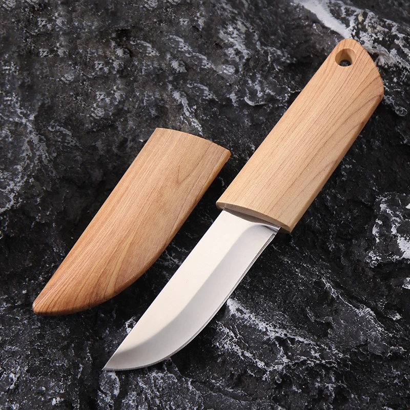 Kitchen Cleaver Camping Knife Fishing Barbecue Cutting Chef Cooking Tools Butcher Knife Stainless Steel Peeling Boning Cutter