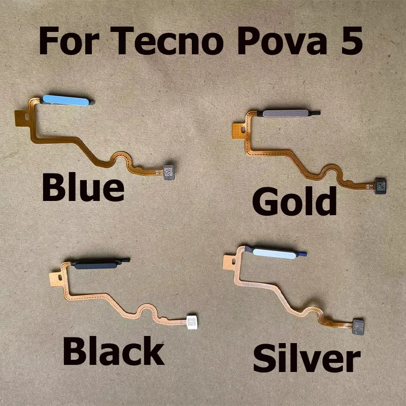 

For Tecno Pova 5 Home Button Fingerprint Sensor Menu Touch ID Scanner Ribbon Connector Flex Cable