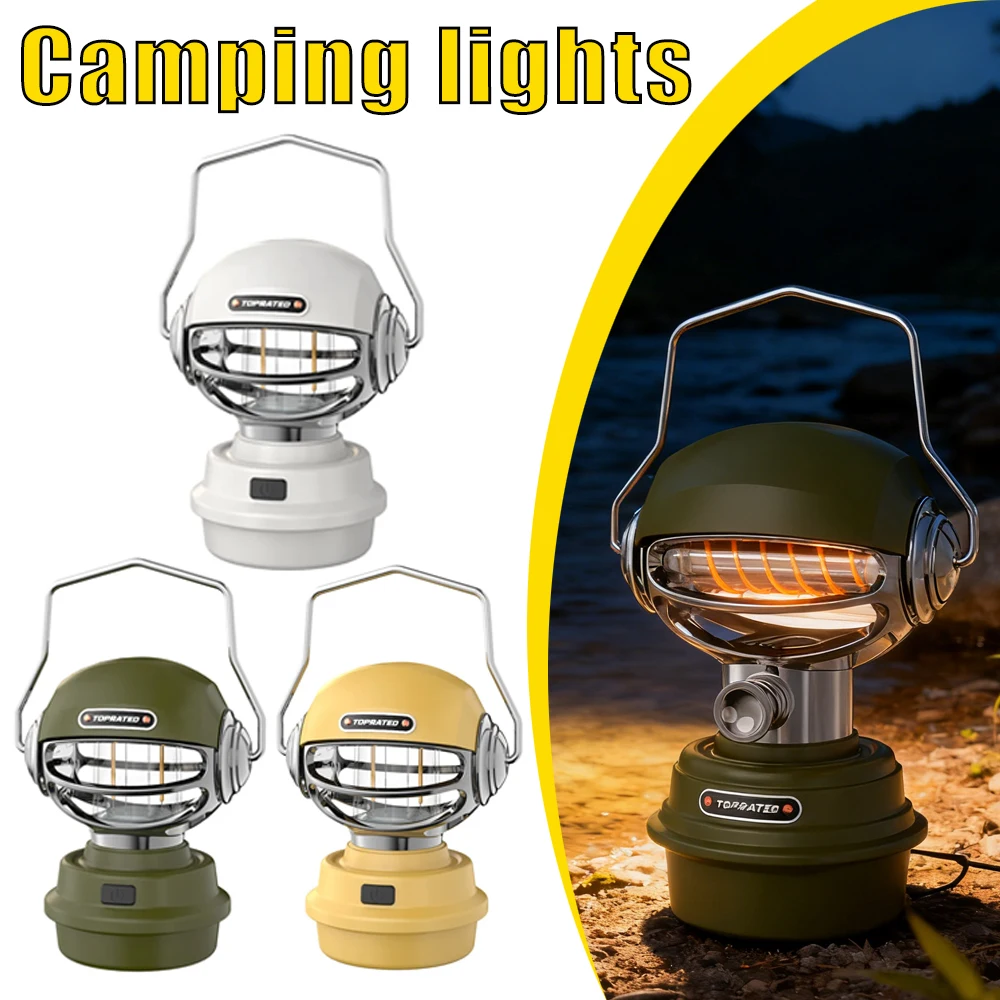 

Водонепроницаемый светильник для кемпинга, многофункциональный аварийный светильник, уличный инструмент, срок службы батареи 3-6 часов, яркий ночник, портативный светильник