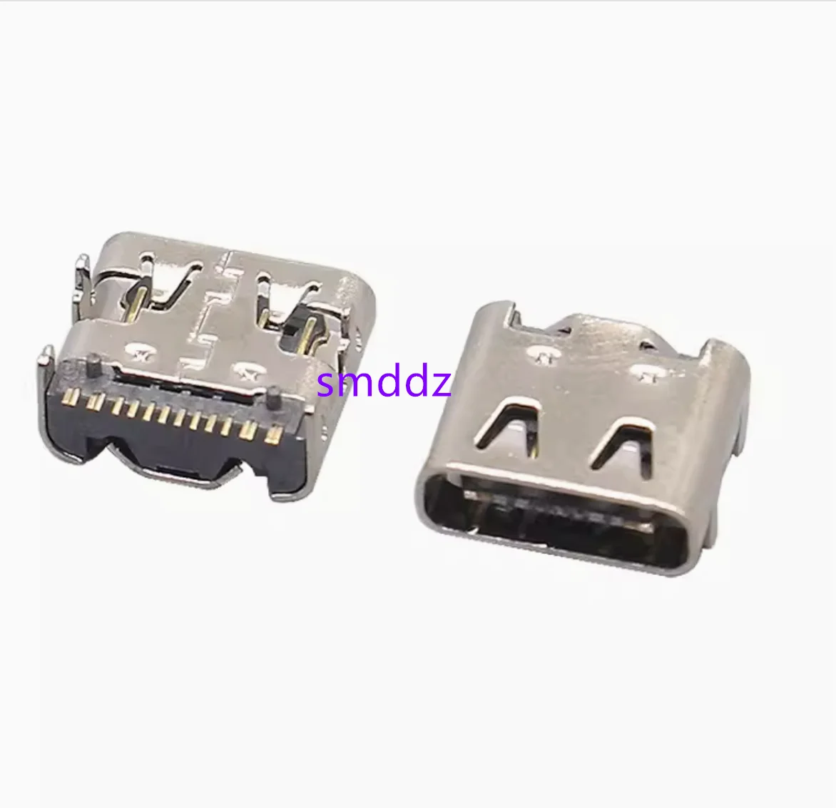 50pcs / USB3.1 Type-C female seat SMT SMT patch type 16P four pin positioning with spring interface