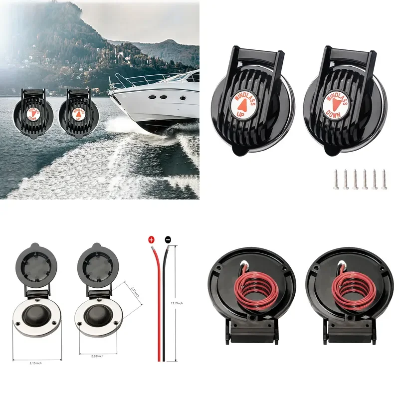 Yacht Pedal Switch Outboard Hatch Cover Windlass Upper Lower Marine RV Boat Accessories