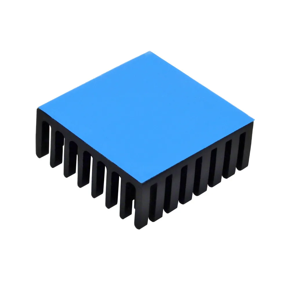 25x25x10mm 20pcs Aluminum Heatsink Black Heat sink cooling for Electronic IC Chip With Thermal Conductive Tape