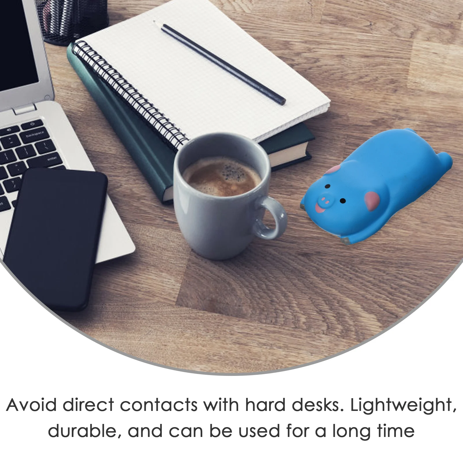 

Memory Foam Wrist Pad Ergonomic Non-Slip Support for Computer Mouse Office Desk Use Home Work Travel Gaming Comfortable