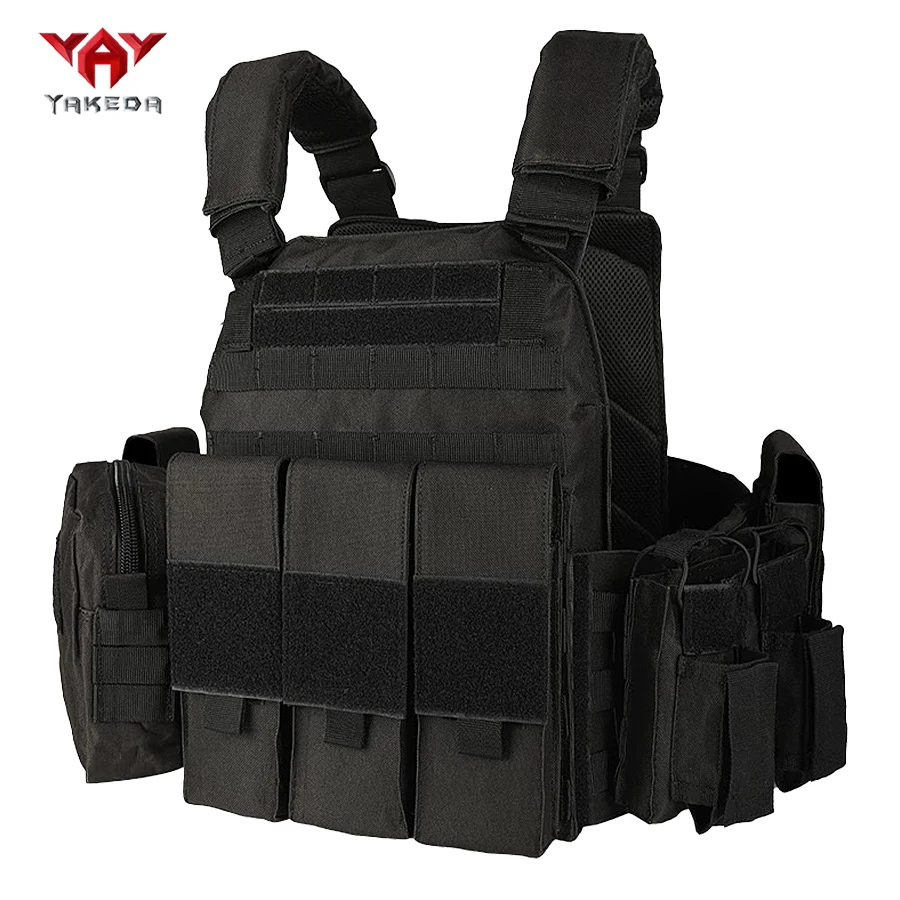 YAKEDA Seven Piece Tactical Vest Outdoor Multi Functional Breathable Security Duty Uniform Wear Resistant Accesorios Militares