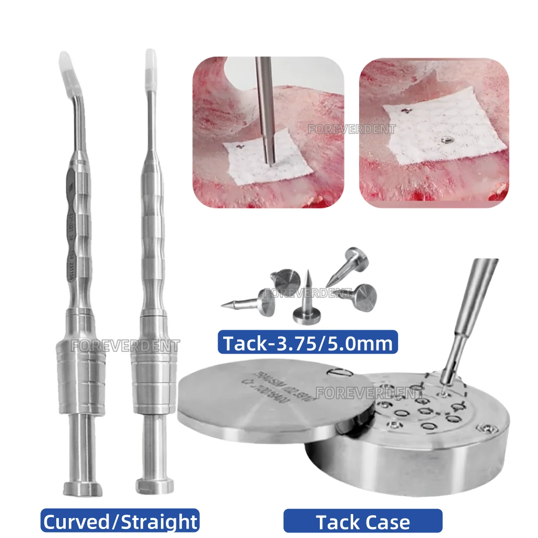 Dental GBR Bone Tack Titanium Naill Pins Set Driver Cather Membrane Fixation Stabilization Pin Handle GBR Tacks
