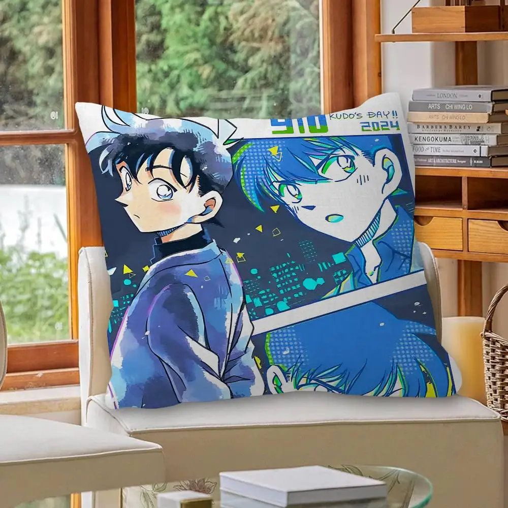 Mystery Detective C-Conan Personalized Pillow Dust Cover Bedroom Kids Party Decoration Pillowcase Birthday Children Gift