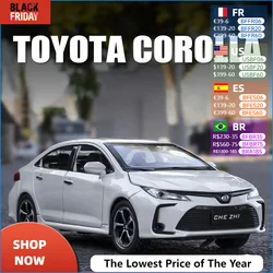 1:32 Toyota Corolla Hybrid Alloy Car Diecasts & Toy Vehicles Car Model Sound and light Pull back Car Toys For Kids Gifts