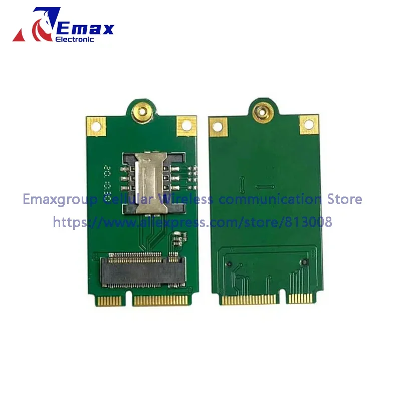 

2 шт. NGFF 4G M.2 к Mini PCI-e адаптеру PCIe карта клавиатура со слотом для SIM-карты для LTE EM05-E EM06-E EM12-G EM7455 EM160R-GL