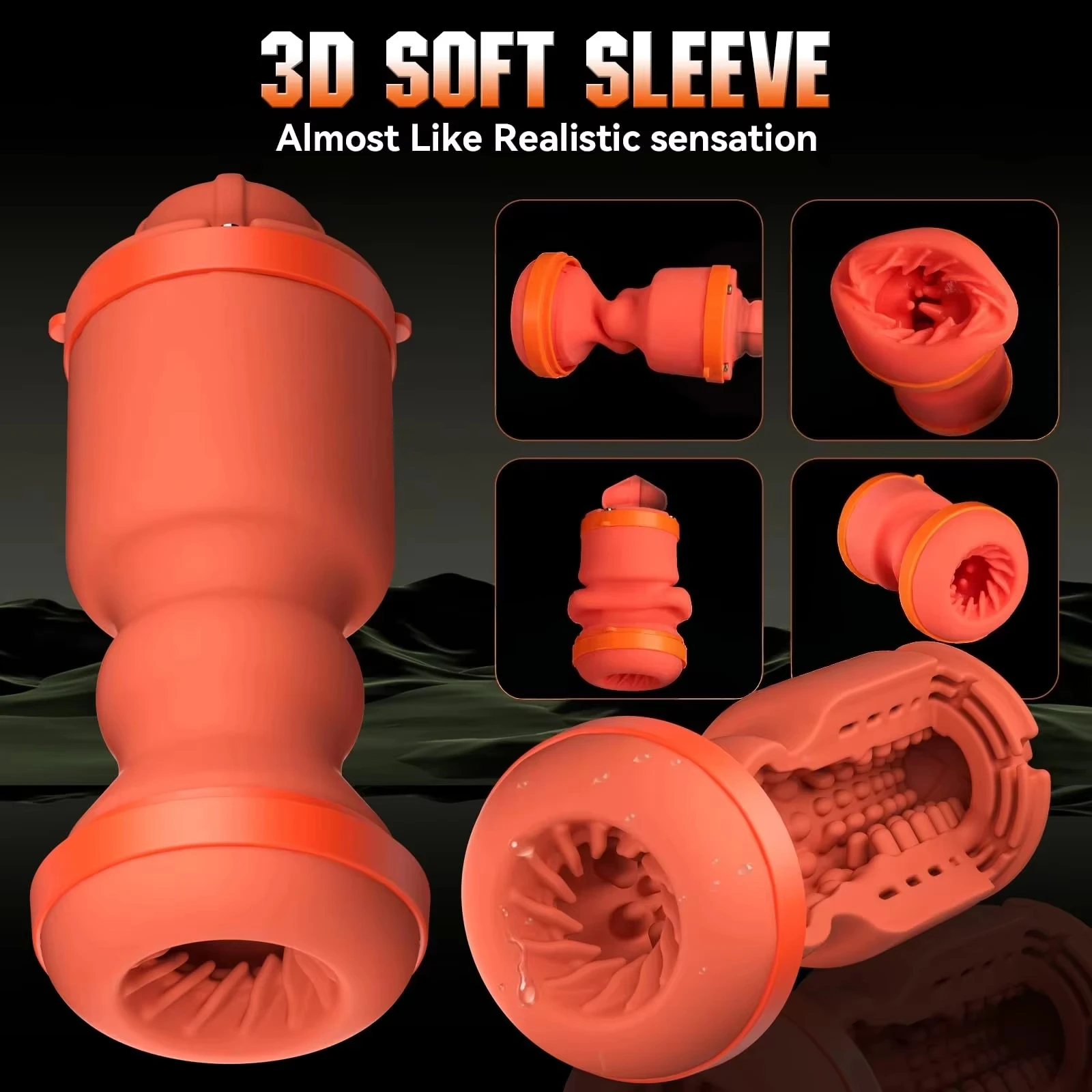 KUSHOR Automatic Male Masturbator APP Control Vibrating Sucking Thrusting Masturbation Cup Penis Pump Adults Sex Toy for Men view 5