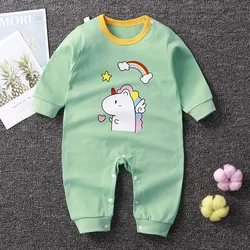 2024 Frühling Herbst 0-2 Jahre alt Baby Stram pler Baby Overall Jungen Mädchen Langarmhose Neugeborene Stram pler Kletter kleidung