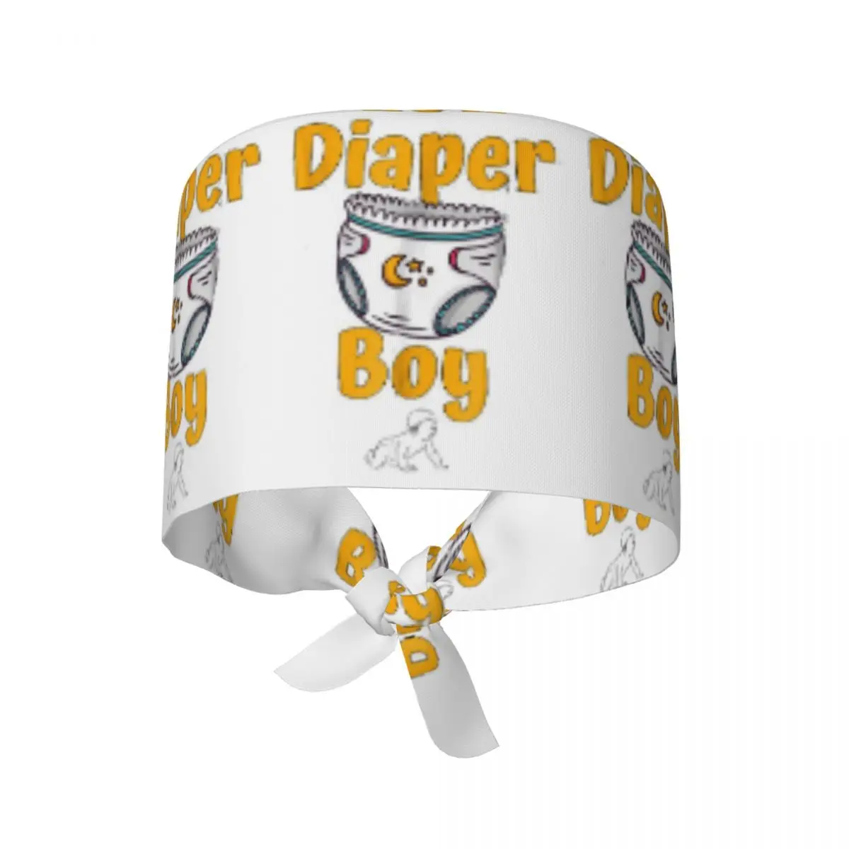 Diaper Boy Scrub Hat Doctor Working Surgical Cap Unisex Adjustable Nursing Caps for Dentist