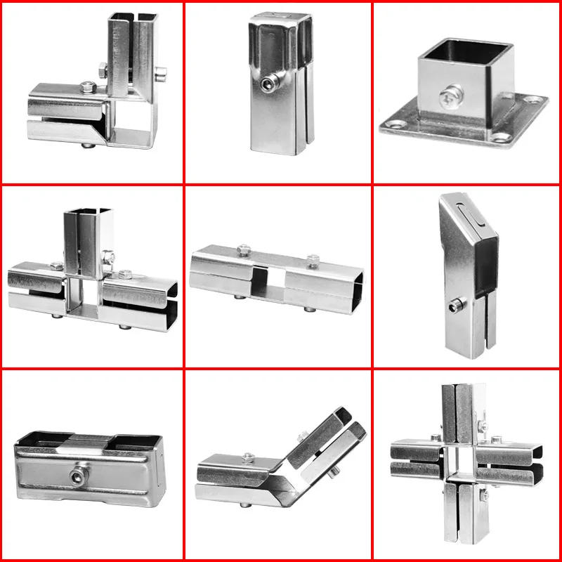 

25x25mm Square pipe fittin joint Connector Buckle Elbow Pipe Fixed Buckle Square Pipe Connector