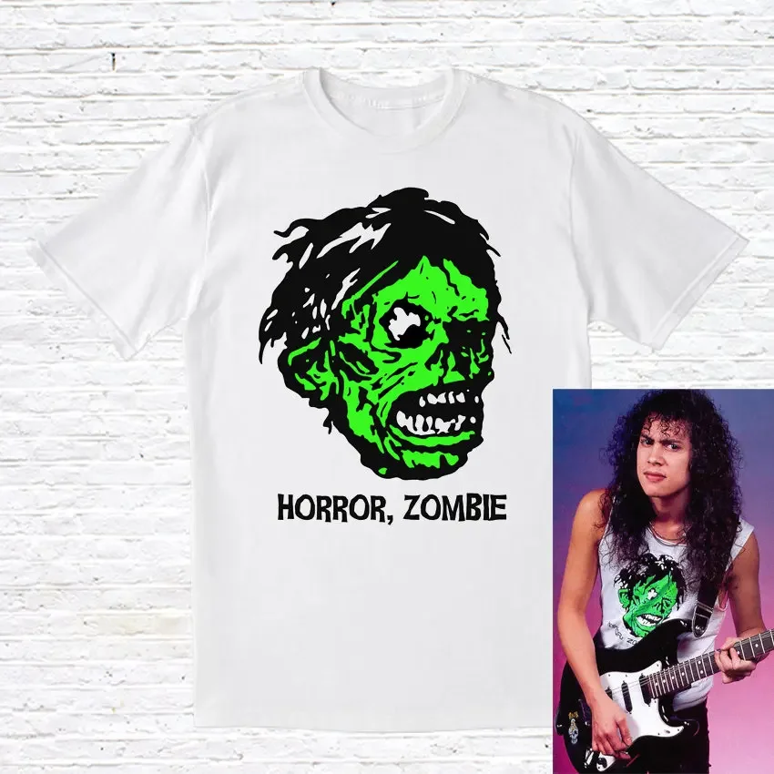 Horror Zombie T-shirt worn by Kirk Hammett