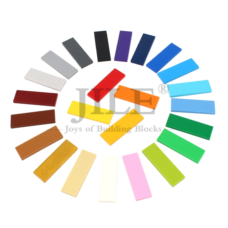 Blocs de construction MOC 69729, 30 pièces, carrelage plat 2x6, figurine lisse, compatibles avec les briques assemblées, jouets éducatifs et créatifs