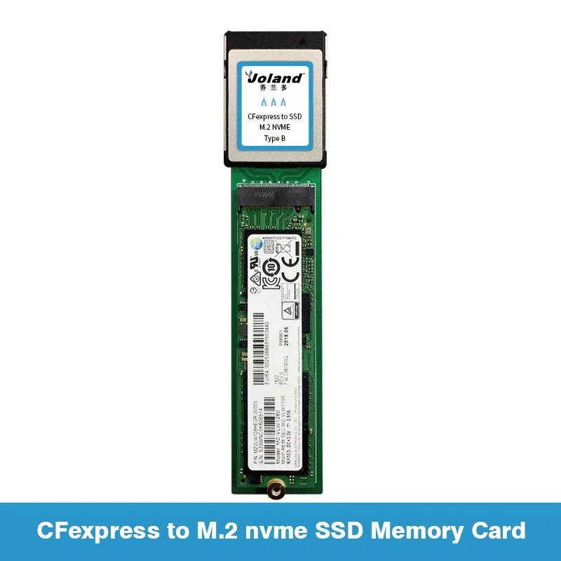 بطاقة توسيع CFexpress إلى M.2 NVMe SSD بطاقة ذاكرة تخزين محول CFe