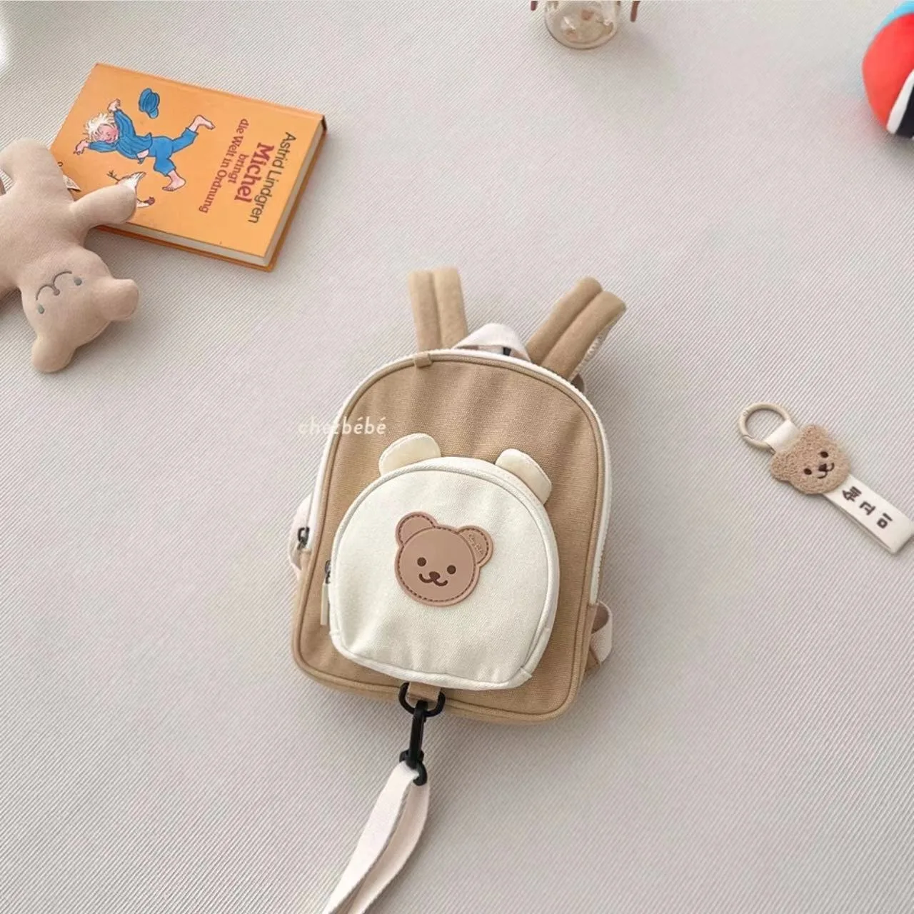 Instagram Korean Kindergarten School Bag Baby Anti Lost Backpack Travel Snack Bag Shoulder Anti Slip Bag