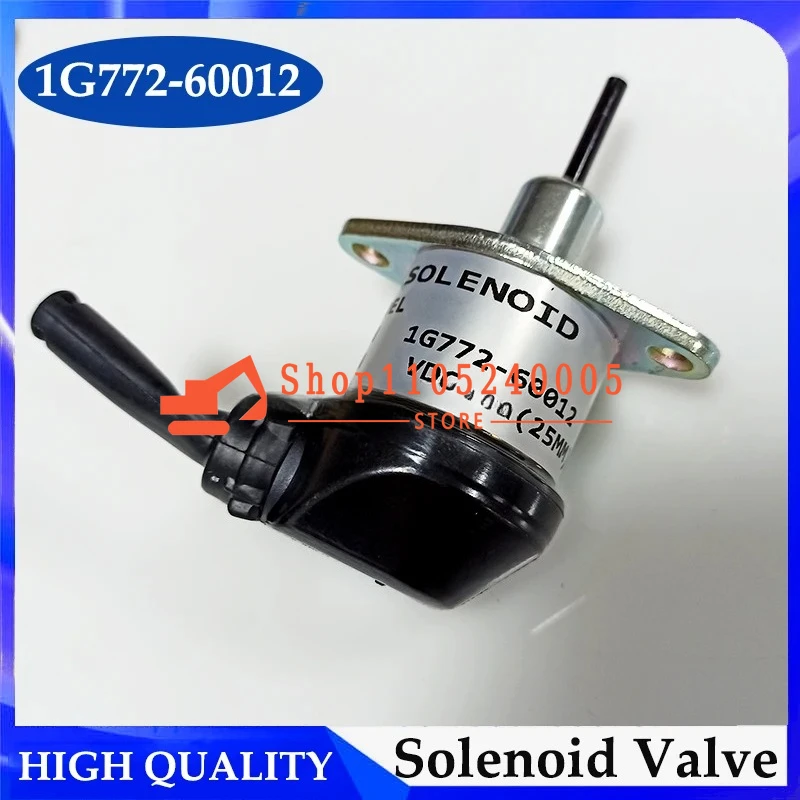 1G772-60014 1G772-60012 12V Stop Solenoid Valve 1G772-60010 for V2607 V3300 V3600 V3307 Engine SVL75 M6040DTC M7040DT