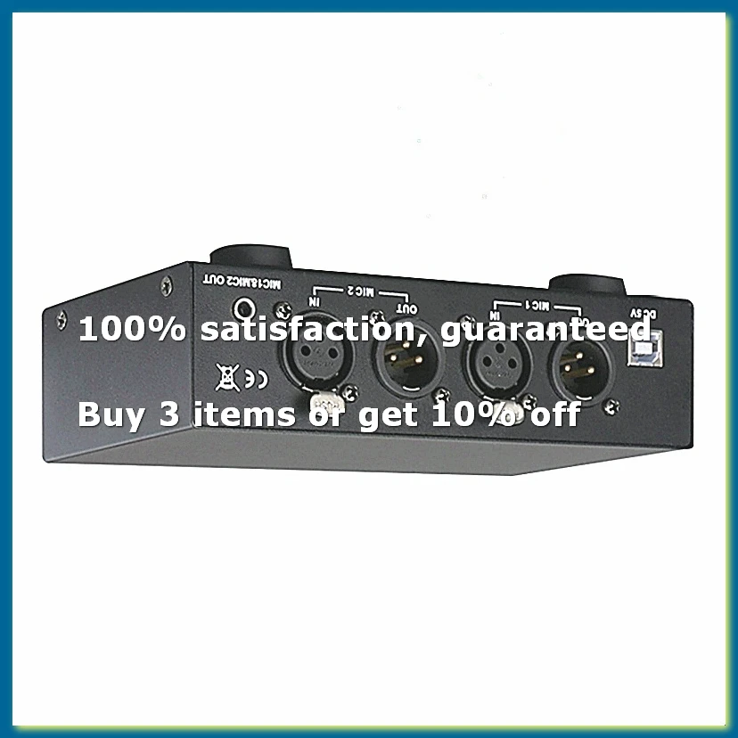48V USB Dual Mixed Output Phantom Power Supply for Condenser Microphones Music Recording Equipment