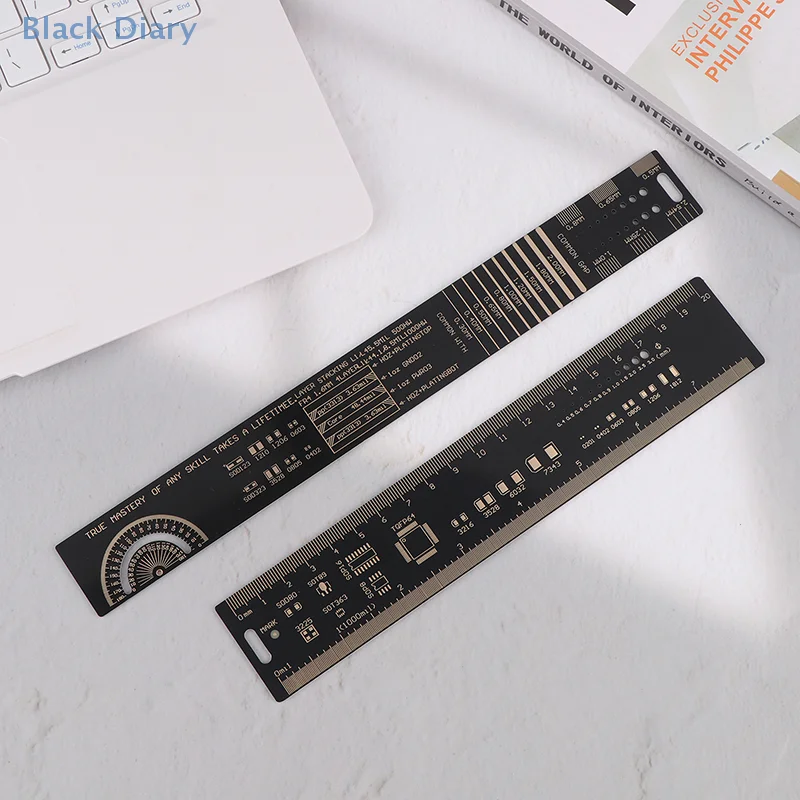 Righello PCB da 20 cm/25 cm Righello di ingegneria PCB Righello di ingegneria PCB Unità di imballaggio PCB Righello di ingegneria