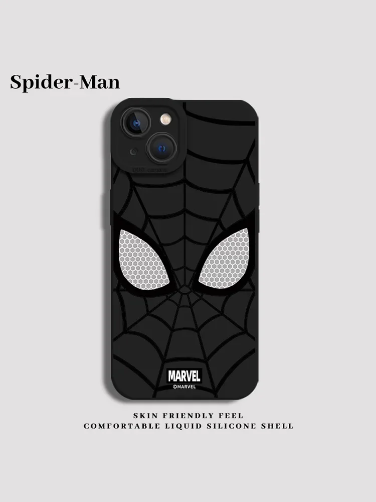 Marvel Hot Movie Spider Man Phone Case For iPhone 14 15 11 Pro Max 13 12 Mini X XR XS MAX 8 7 Plus SE 2020 Silicone Soft Cover