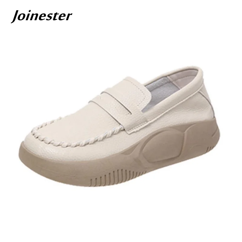 Vrouwen Comfort Slip-on Casual Schoen Zachte Mid Hak Vrijetijdssneakers Moeder Dagelijks Wandelen Loopschoenen Meisjes Mode Mocassins