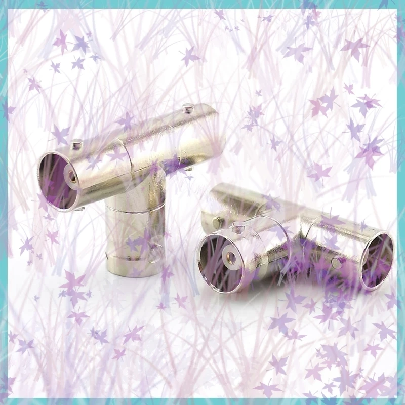 1/2/5pcs BNC 3 Female Adapter Connector Coaxial T-type Adapter Coupler Splitter Plug for Monitoring Video CCTV Camera C4