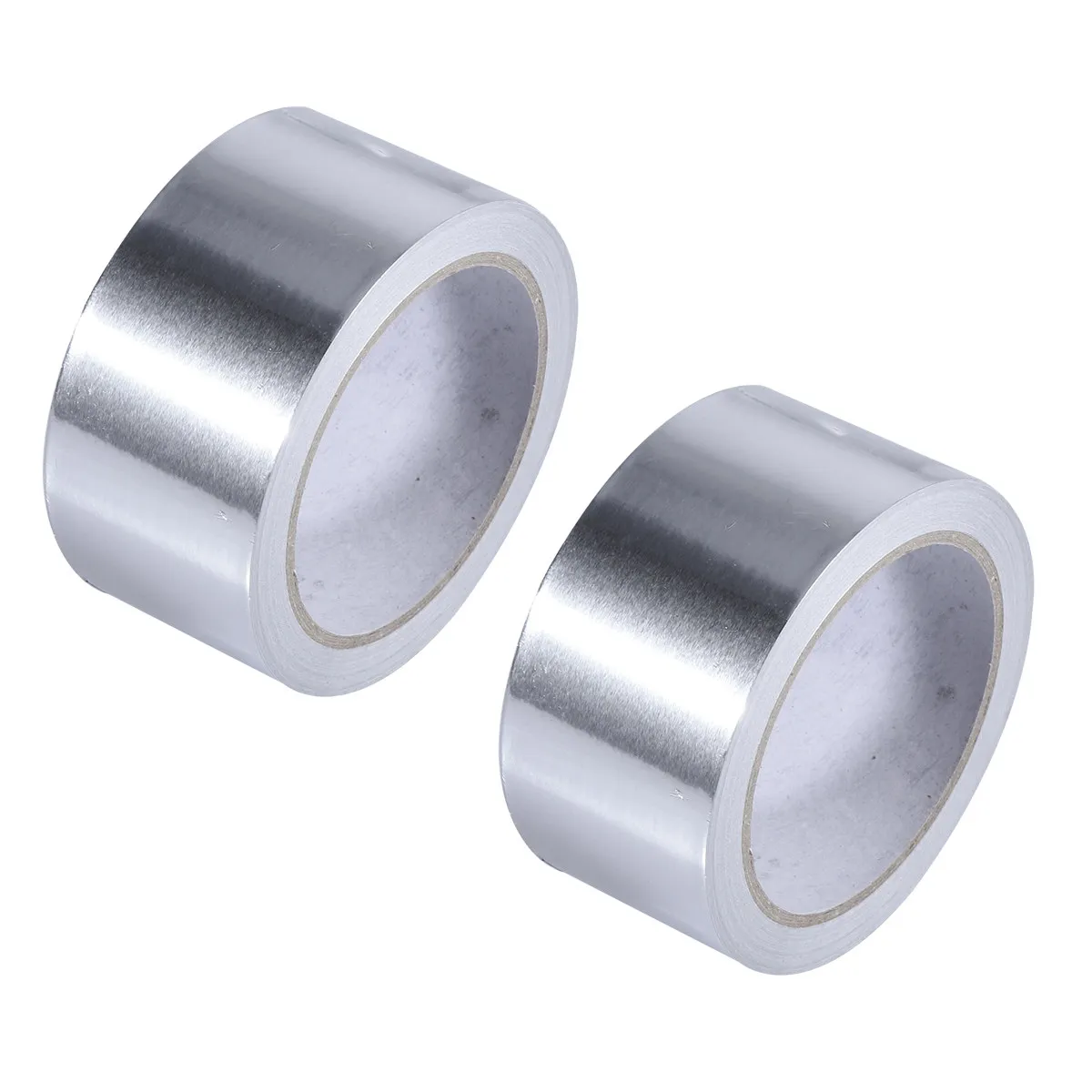 2 pcs Aluminium Foil 50Mm Silver Heat Resistant Sealing Tape For Duct Repair Insulation Waterproofing Flexible Strong Bonding view 5