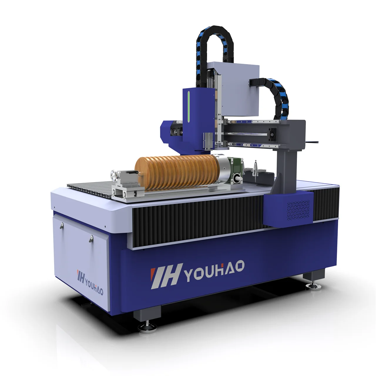 YOUHAOCNC Mini 4 Axis Mini CNC Router Wood Metal Stone Carved Engraver Machine 6090 With Side Rotary Axis