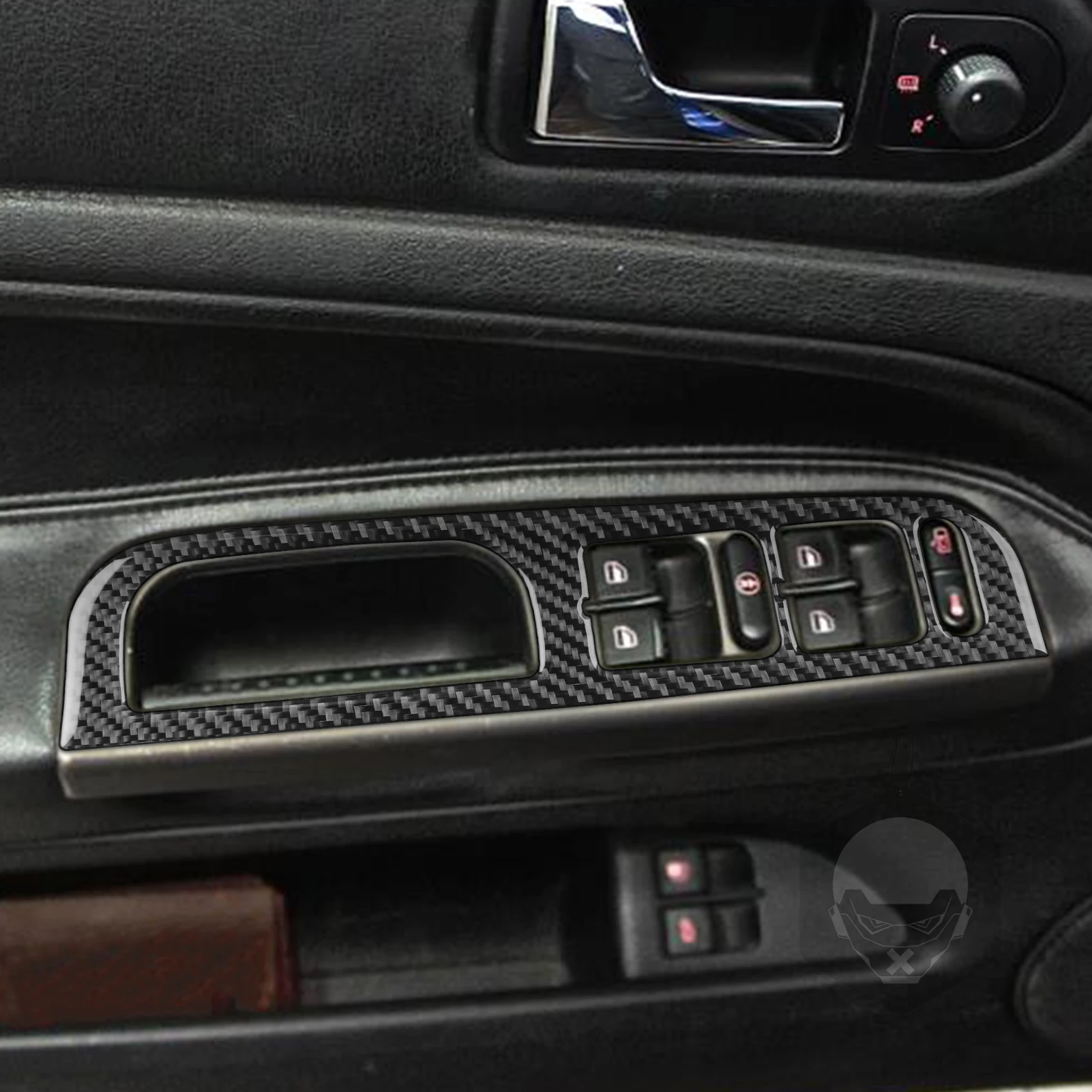 For Volkswagen Passat B5 2001-2005 Carbon Fiber Gear Shift Window Lift Air Outlet Dashboard Set Car Interior Accessories Sticker view 3