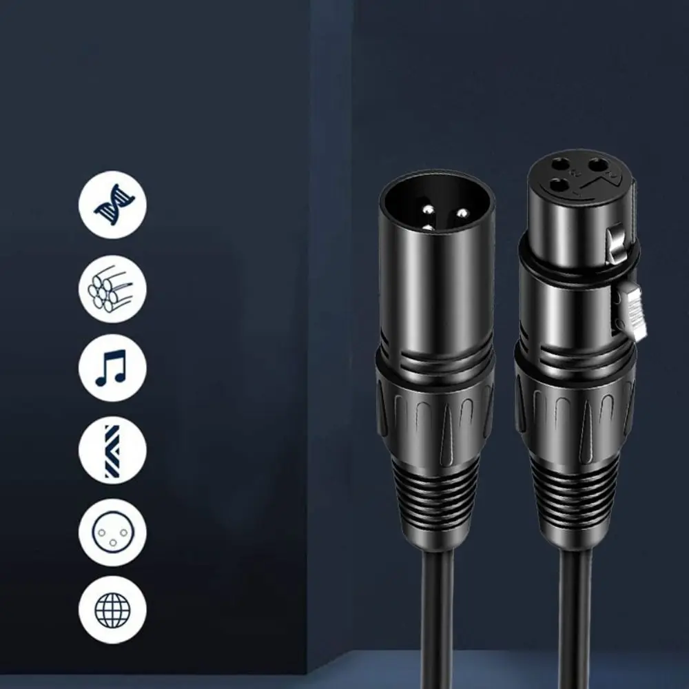 

Canon Plug 3-контактный сигнальный кабель XLR-адаптер «папа-мама» XLR-разъем Многофункциональный кабель 1 м 2 м 3 м «папа-мама» Сбалансированная линия