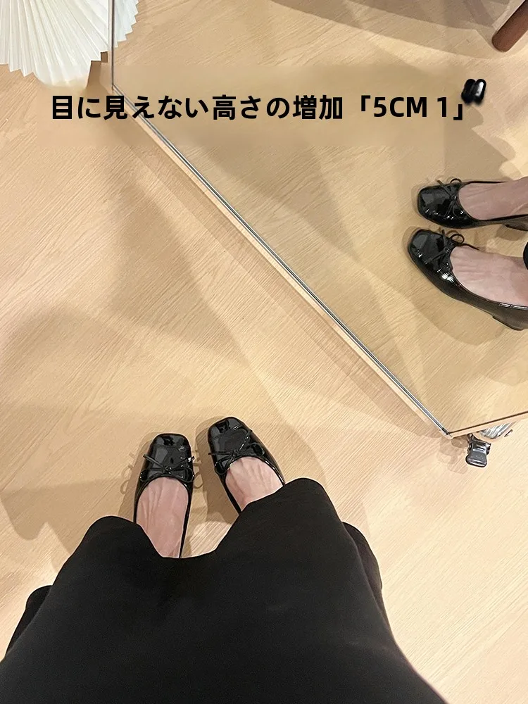 flat-bottomed-women's-shoes-square-headed-ballet-flats-retro-painted-leather-comfortable-non-slip-fashionable-spring-shoes