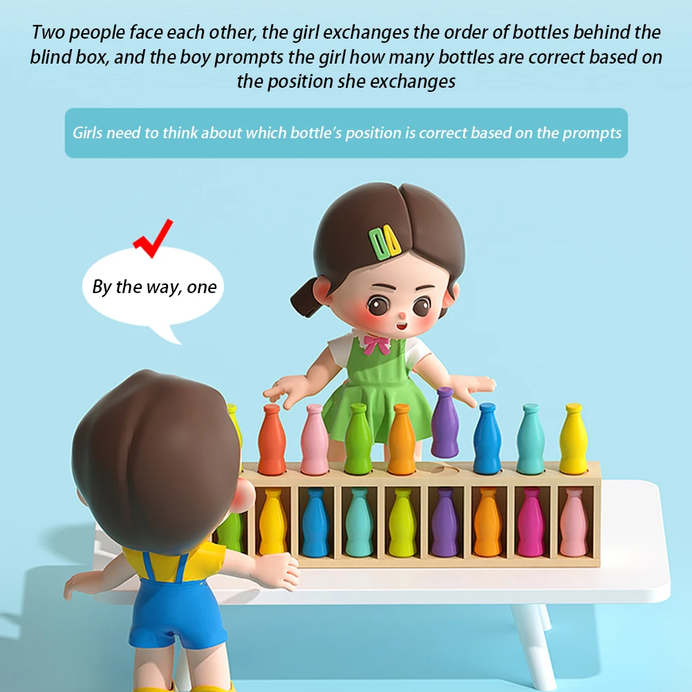 Gioco di sfide per abbinamento bottiglie Gioco di interazione di gruppo divertente per feste