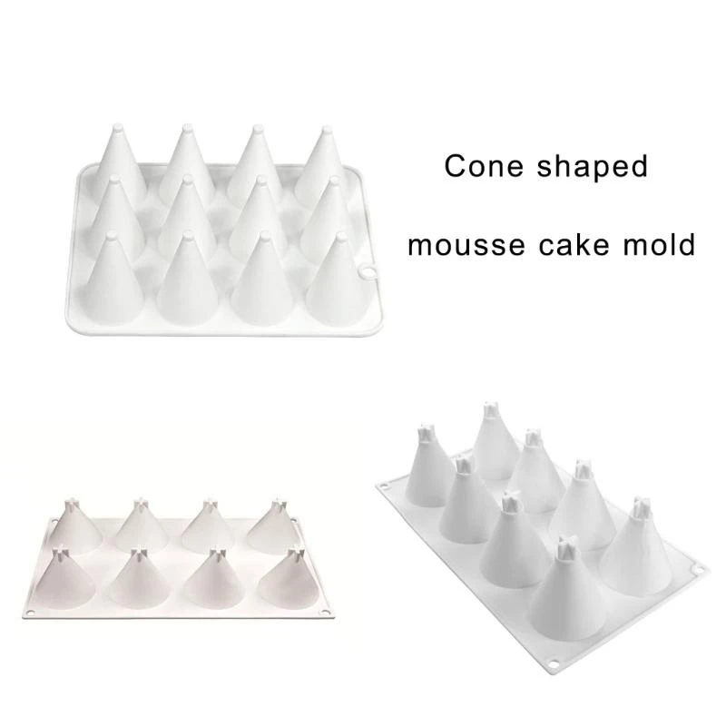 Moldes silicona forma cono Herramienta hornear para hacer pastel, chocolate, caramelo .y5ga