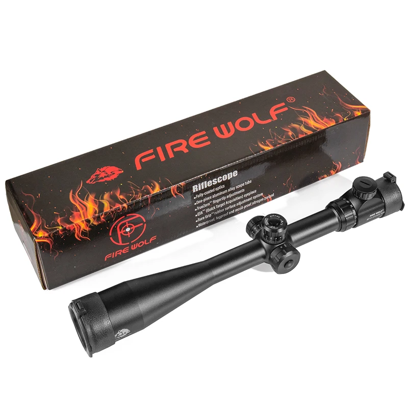 10-40x50 Long Range Riflescope Side Wheel Parallax Optic Sight Rifle Scope Hunting Scopes Sniper Luneta Para Rifle image 6