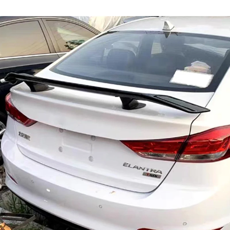 Glossy Black，For Hyundai Elantra /2016-2022 Year GT Spoiler Wing Accessories Car Trunk ABS Plastic Tail Lip Body Kit