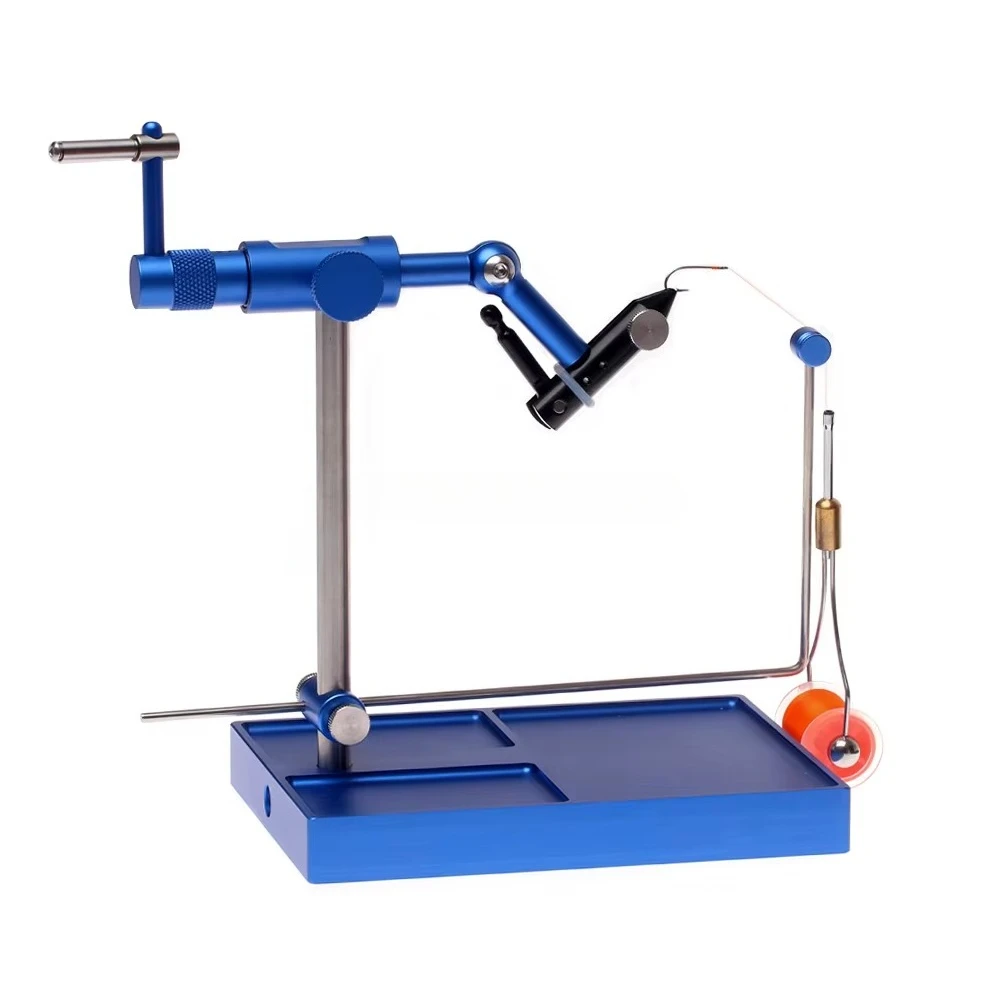 360 Rotary Fly Tying Vise with Base Solid Stable Artificial Fly Tying Tools Devise Fishing Bait Making Tools for Fly