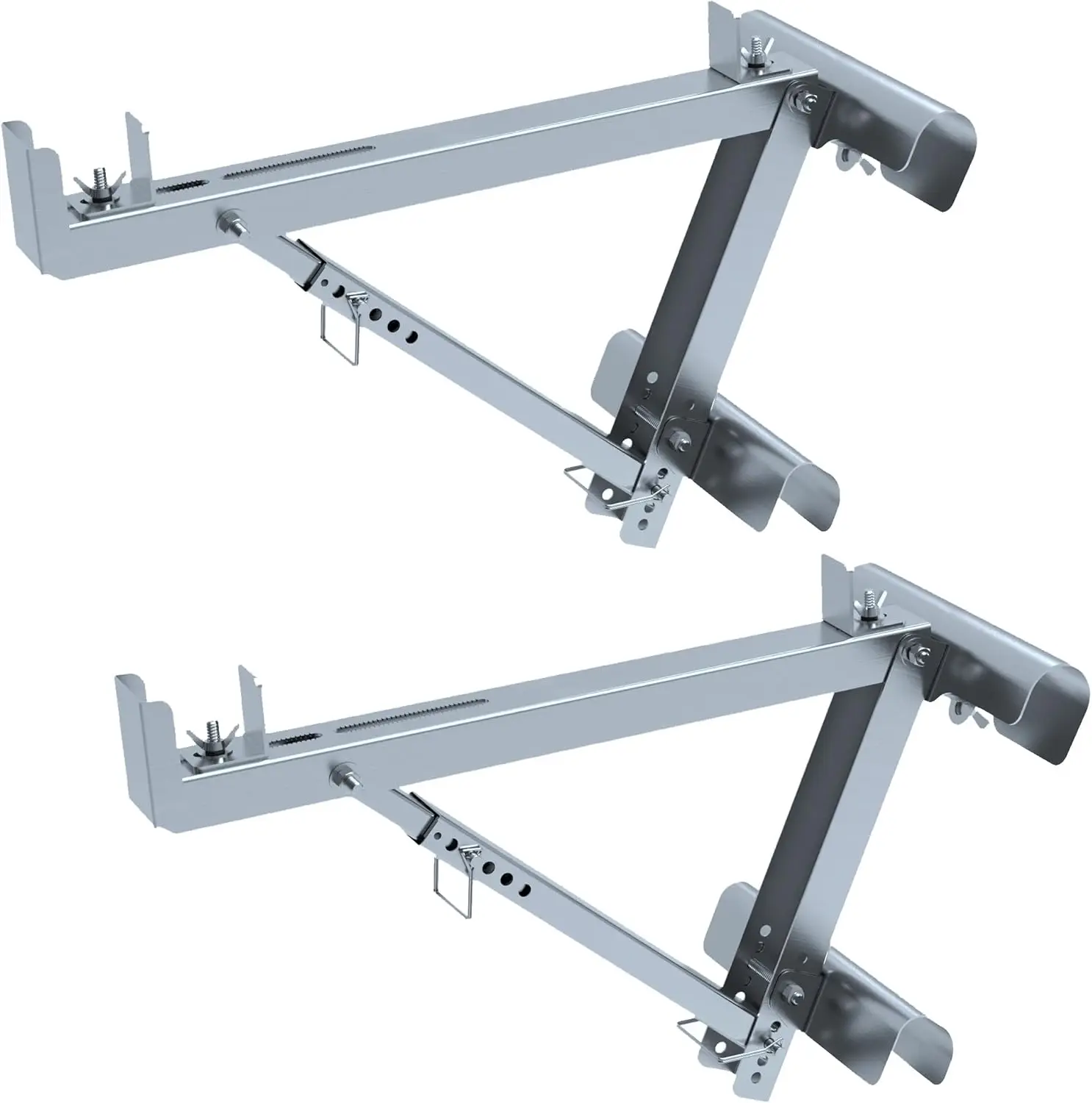 

Ldder Jacks 2 Pack for Metaltech Scaffolding Platform,Two-Rung Short Body Extension Ladder Jack for Working Stage,2024 Upgrading